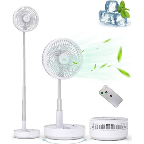 Ventilateur oscillant portable 7,7 pouces, rechargeable USB silencieux maison