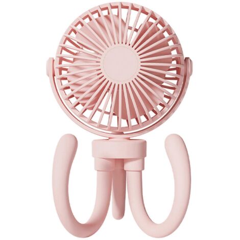 Ventilateur personnel en forme de pieuvre, ventilateur portable rechargeable, ventilateur pour poussette pour l'été chaud