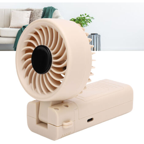 [Ventilateur personnel rechargeable] Ventilateur portable rechargeable 5200mAh avec 6 vitesses et tête détachable, couvrant les besoins pour toute activité.