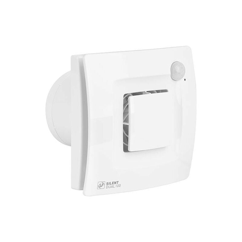 Ventilateur petits espaces Silent Dual, nw 100, v : 90 m3/h Commande mouvement + humidite