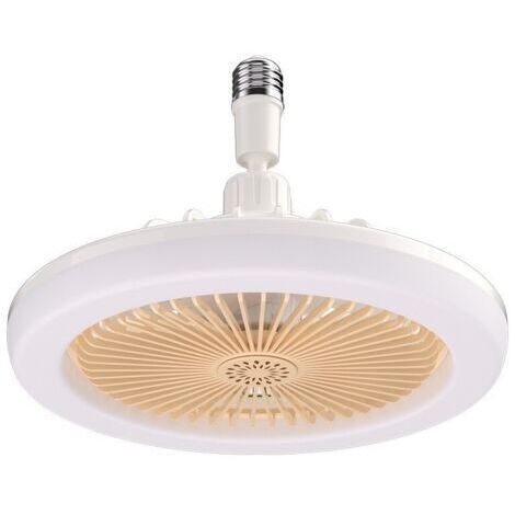 Ventilateur plafond avec lumière et télécommande, lumière ventilateur intelligente, ventilateur d'éclairage, lumière réglable en continu Ventilateur plafond à profil bas Lampe de ventilateur E27 LED