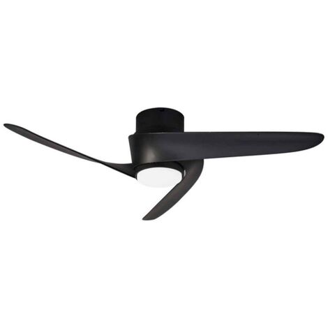 Ventilateur, Plafonnier led Ventilateur Island - Mantra Noir en Metal, MANTRA