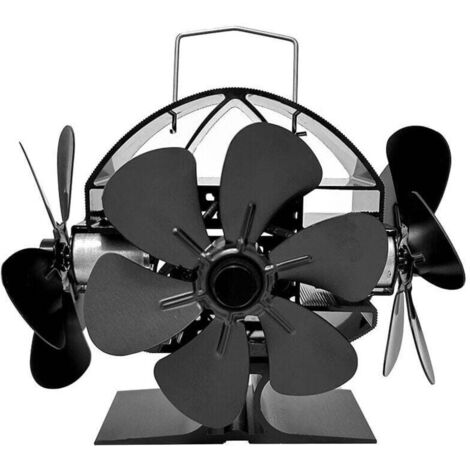 Ventilateur Poele à Bois, 18 Pièces de Ventilateur Cheminée, Fonctionnement Silencieux, écologique, Pour Brûleurs à Bois et Cheminées