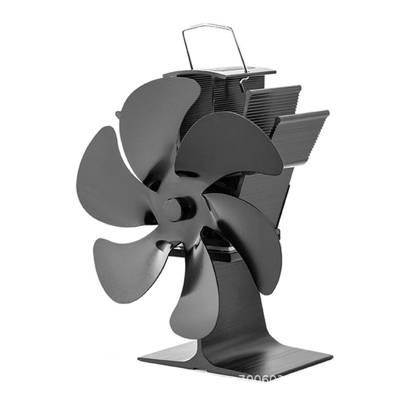 Ventilateur poêle à bois 6 lames ventilateur cheminée chauffage ventilateur silencieux avec protection contre la surchauffe pour poêle à bois foyer à
