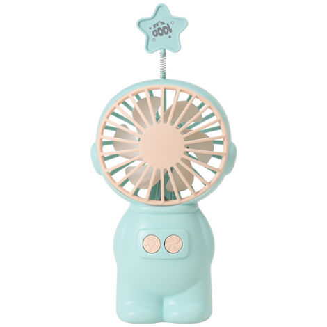 Ventilateur Portable 2 en 1 Astronaute Mini Ventilateur avec Lumières Ventilateur de Refroidissement Portatif Charge Ventilateur Usb Ventilateur Portatif Portable Peut être Utilisé Comme Veilleuse