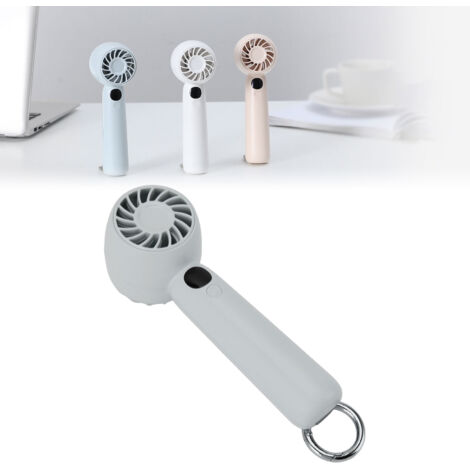 Ventilateur Portable 5 Vitesses avec Affichage Digital et Fonction Silencieuse, Multifonction Compact pour Voyage, Camping et Outdoor Bleu