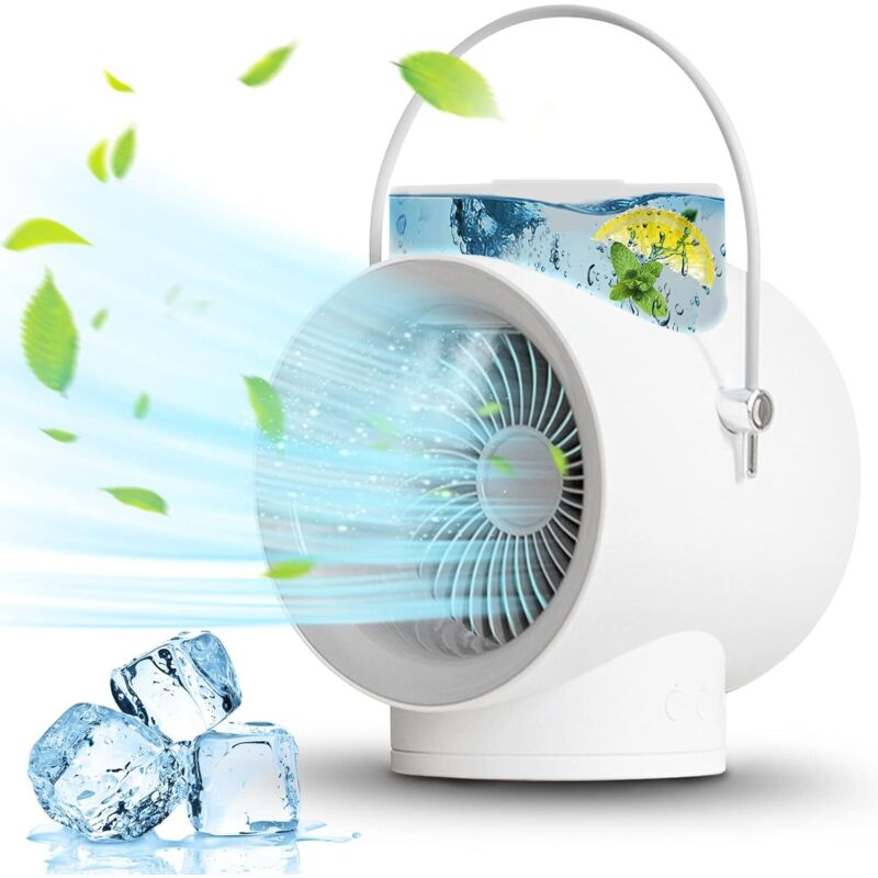 Zoternen - Ventilateur Brumisateur usb Portable - Réservoir 350mL - Rafraîchissement Instantané - Pour Maison, Bureau et Camping - Rechargeable et