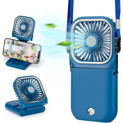 Ventilateur Portable De Cou, Mini Halter Usb, Ventilateurs De Poche  Silencieux Suspension