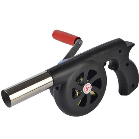 Ventilateur portable pour barbacoa, idéal pour cuisiner à l'air libre, barbacoas et cheminées.