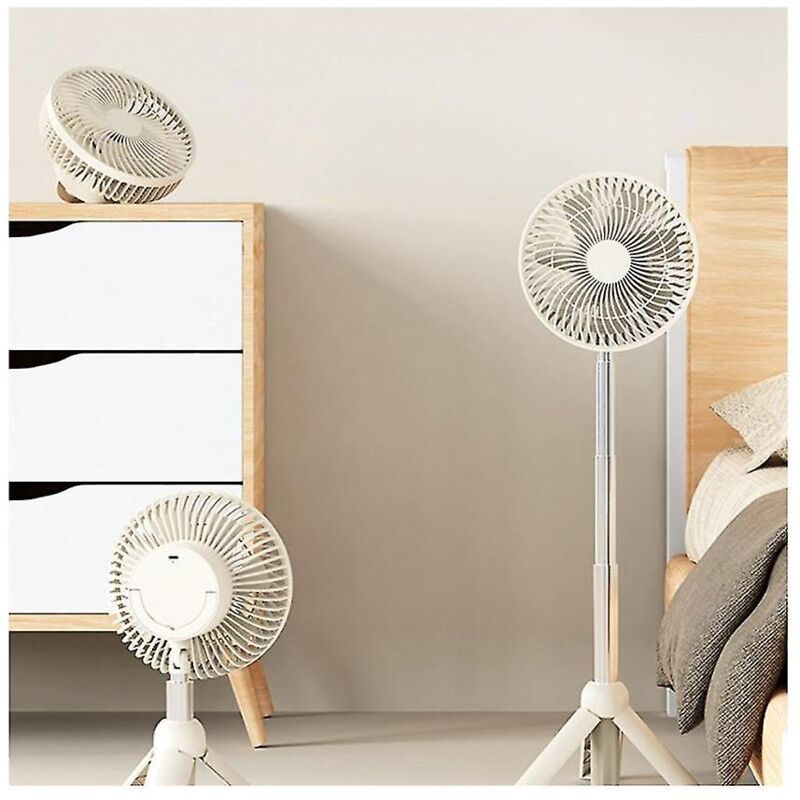 Ventilateur portable rechargeable mini ventilateur télescopique pliable d'extérieur 4000 mah ventilateur de refroidissement électrique pour la maison
