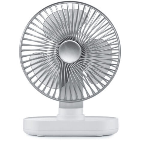 Ventilateur portable rechargeable par USB, 5 vitesses, alimenté par batterie, pliable, avec écran LED, pour la maison, le bureau, l'extérieur et les voyages (vert)