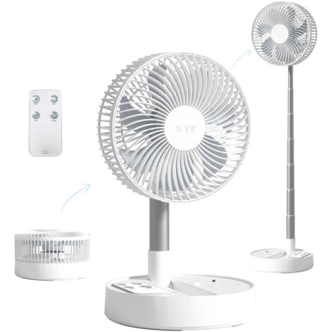 Ventilateur Portable Téléscopique avec Télécommande Rechargeable