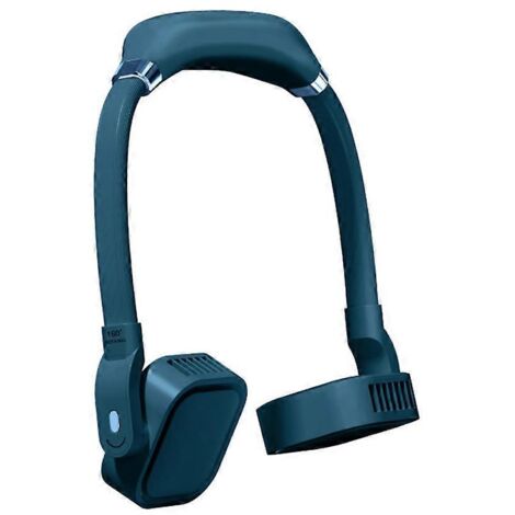 Ventilateur portable, ventilateur rafraîchissant, ventilateur mains libres pour le cou, ventilateur suspendu, 3 vitesses, batterie 2000/4000 mAh, vert