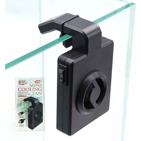 Ventilateur pour Aquarium USB Réglage à 2 Vitesse Ventilateur de Refroidissement Externe pour Aquarium à Faible Bruit Ventilateur de Climatisation Refroidisseur pour Aquarium