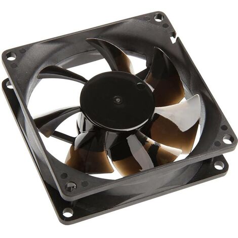 Ventilateur pour boîtier PC NoiseBlocker P-1 noir (l x h x p) 80 x 80 x 25 mm