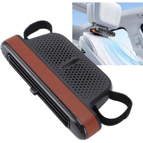 Ventilateur pour siège auto puissant et silencieux avec 3 vitesses et double turbine, portable USB pour enfants à l'arrière