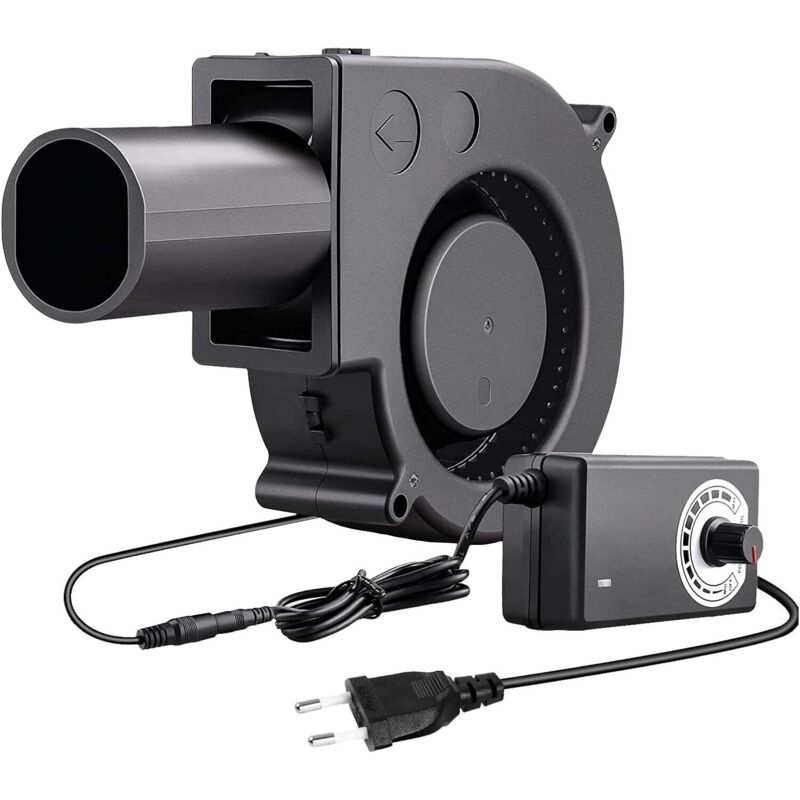 Ventilateur radial de 12 V, ventilateur de refroidissement réglable, ventilateur à turbine de 220 V avec régulateur de vitesse pour pique-nique,