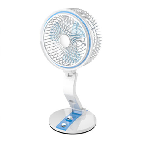 Ventilateur rechargeable USB, veilleuse, vitesse et luminosité réglables, multifonctionnel, mural et de bureau