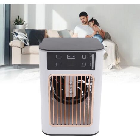 Ventilateur réfrigérant multifonction avec humidificateur et réservoir 900ML - 3 vitesses - ABS - Portable pour bureau/chambre