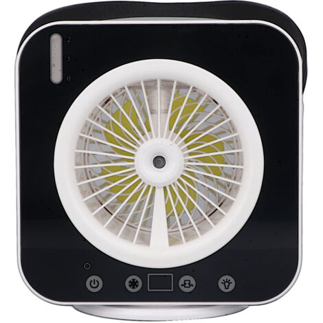 Ventilateur refroidisseur d'air 520ml, Mode 3 vitesses, Charge USB, lumières colorées, commande tactile, climatiseur Portable pour chambre à coucher et bureau