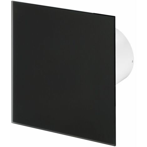 Ventilateur salle de bain extracteur d'air Standard 125mm Verre Noir Mat - matte black glass