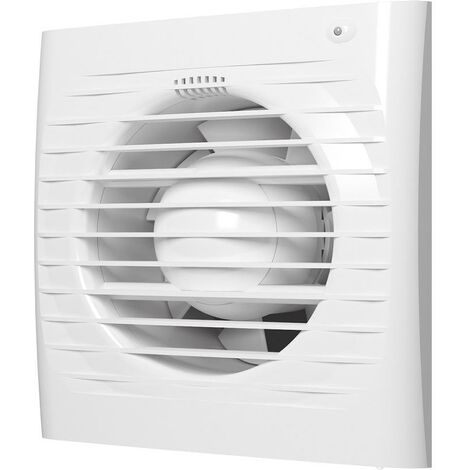 Ventilateur salle de bain extracteur mural avec minuterie 150mm Blanc