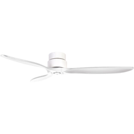 Ventilateur sans lumière MISTRAL DC 35W Ø132cm Blanc Blanc