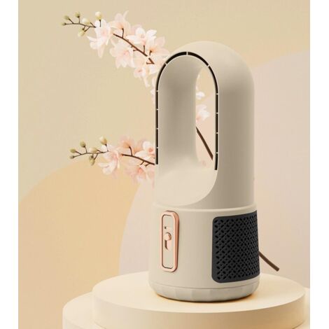 Ventilateur sans pales à, silencieux, portable, idéal pour la maison, la chambre à coucher, le bureau, réglages de brise douce