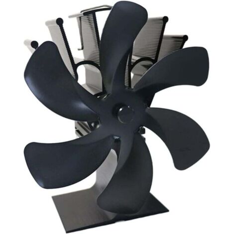 Ventilateur Silencieux 6 Pales Pour Poêle Bois Gaz Granulés Fonctionne Dès 50 °C