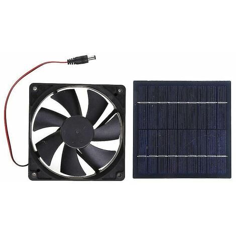 Ventilateur solaire 20 W, extracteur d'air, mini ventilateur, ventilateur alimenté par panneau solaire (costbuy)