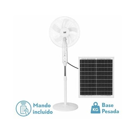 ventilateur solaire 4 en pvc blanc