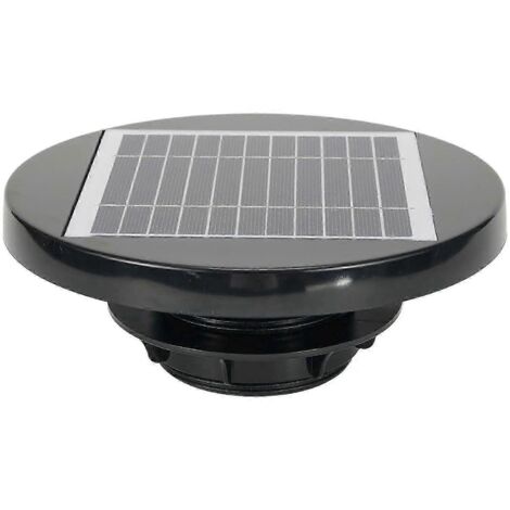 Ventilateur solaire pour aération de jardin, serres, toilettes, toits, pignons, camping-cars, caravanes, installation de ventilateur d'extraction, économies d'énergie à domicile