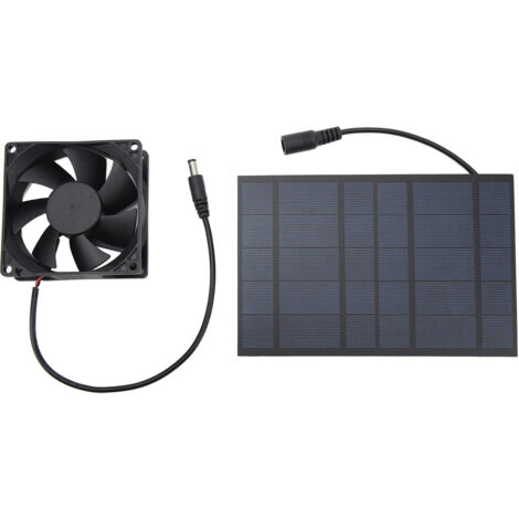Ventilateur Solaire pour Poulailler - Réduction Température Humidité, Ventilateur Étanche IPX7 pour Serres et Maison d'Animaux