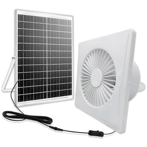 Ventilateur solaire silencieux haute vitesse 4 pouces B--