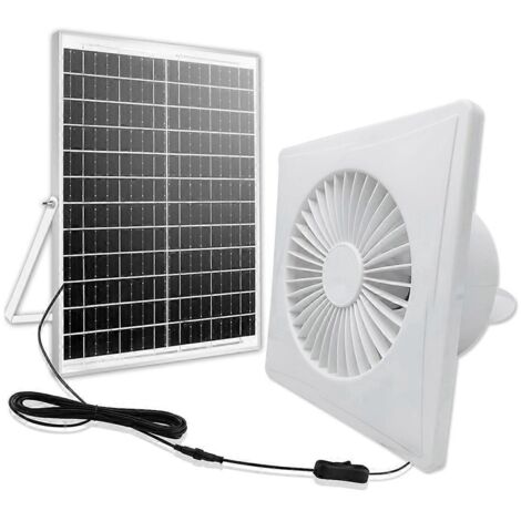 Ventilateur solaire silencieux haute vitesse de 6 pouces (BAs illustré)