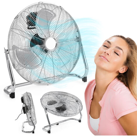 Ventilateur sur pied, 120 W, couleur argent TYBER
