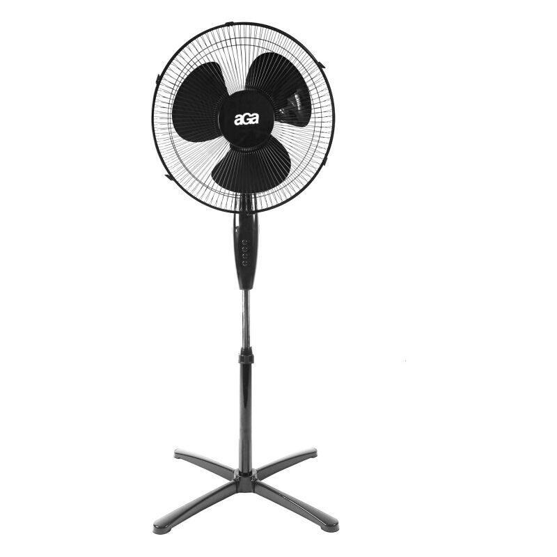 Ventilateur sur pied Aga 43 cm Noir