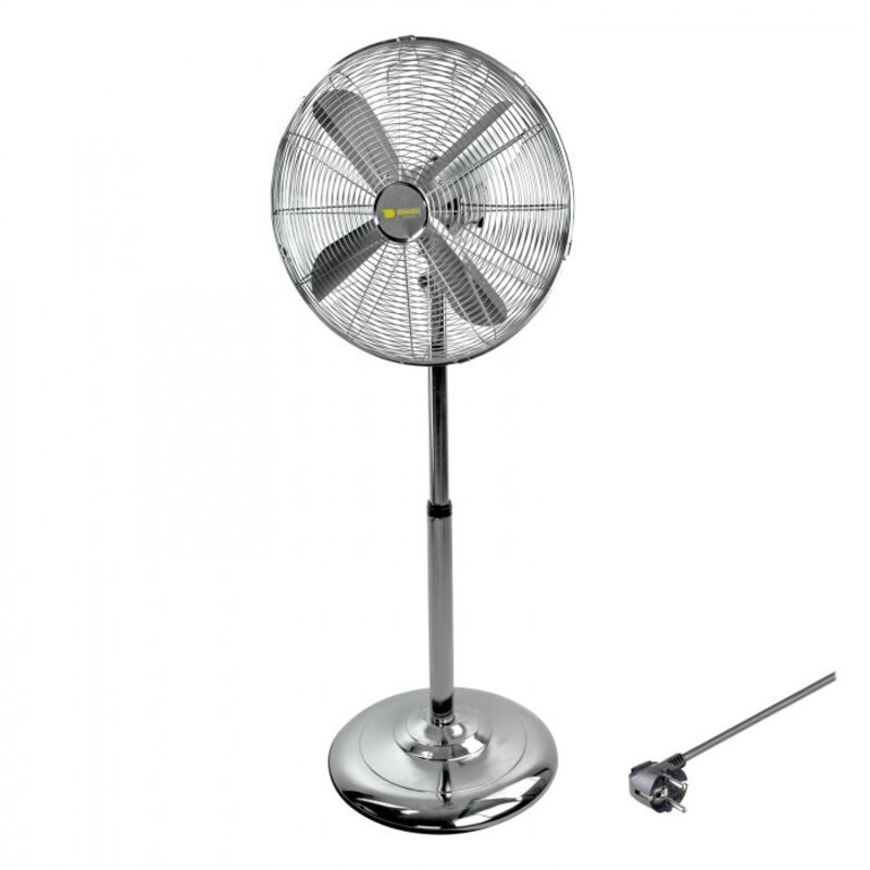 Dema - Ventilateur sur pied chromé 55 Watt