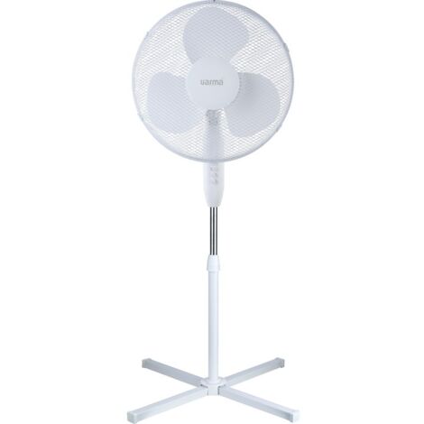 Ventilateur sur pied croix 40cm 40w blanc - VARMA