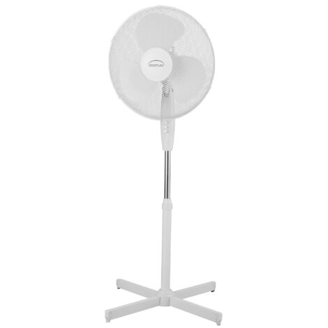 Ventilateur sur pied DOMAIR FL40II 55W 3 vitesses D40cm Blanc