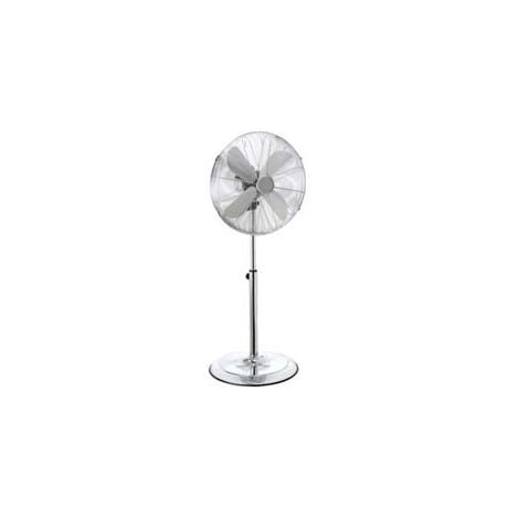 Ventilateur sur pied en acier chromé, 40 cm