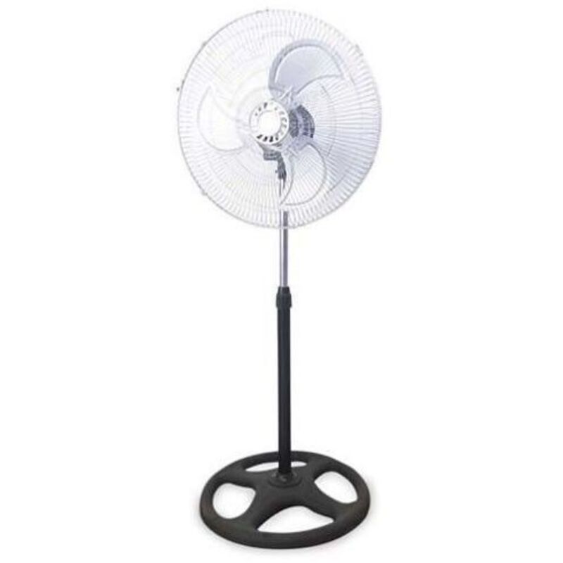 GSC - Ventilateur sur pied 70W 3 vitesses D45cm Métal Blanc