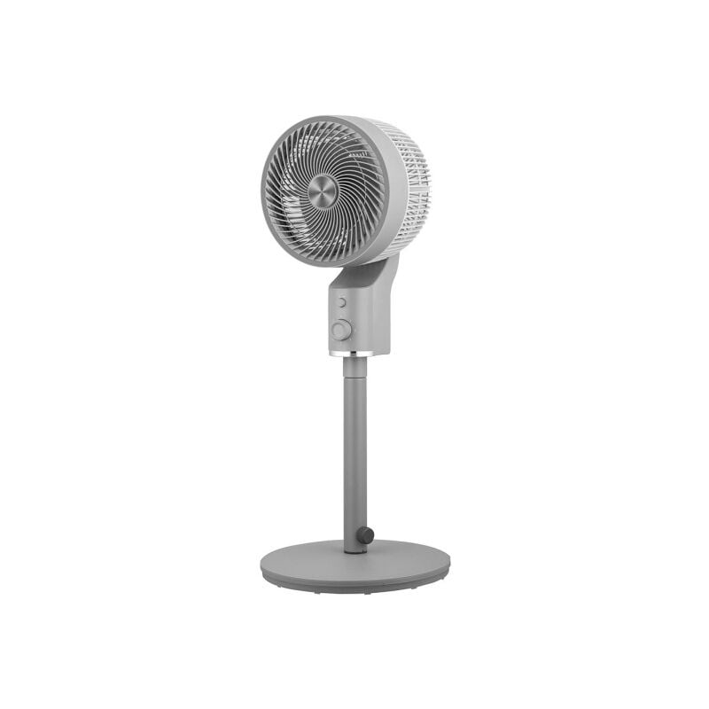Ventilateur De Pie Talamo Gris/chrome 50w 3vel Regx33x33cm Oscillant Fixe et Rotatif - Fabrilamp