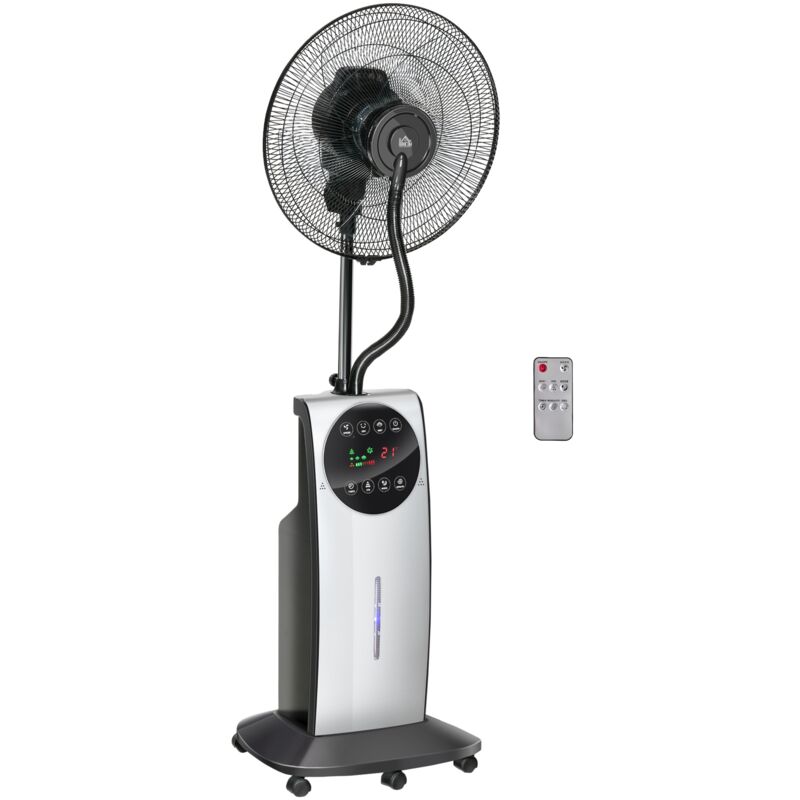 Ventilateur sur pied, ventilateur, ventilateur à air frais de 90W, réservoir d'eau de 31L, fonction de brumisation, 3 modes de ventilation,