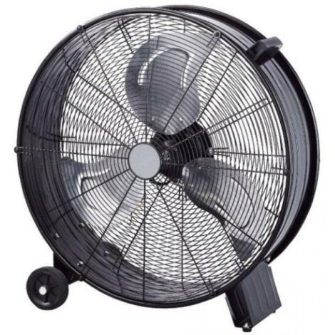 Zephir – Ventilateur sur pied 180W – 3 vitesses – Circulation d'air efficace 60cm – Design métal noir – Pour environnements professionnels