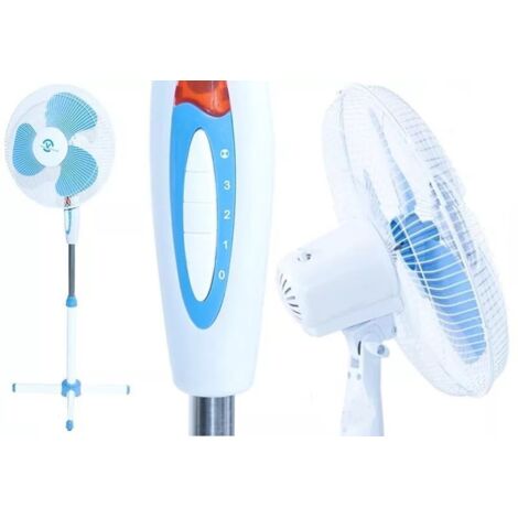 Ventilateur sur pied ZW41, grand format, à oscillation réglable, 230 V