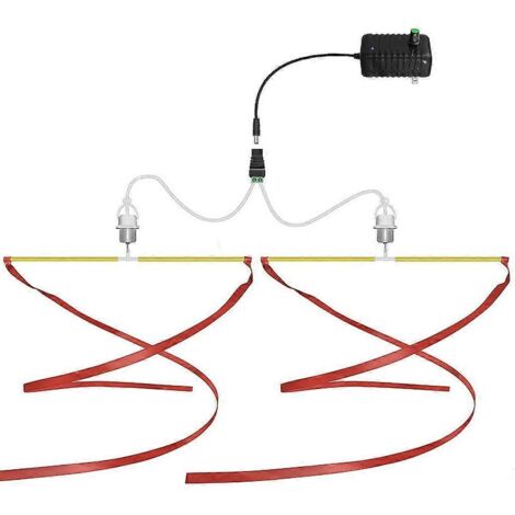 Ventilateur suspendu AC100-240V à vitesse de vent réglable pour cuisine, marché et magasin - 2 têtes