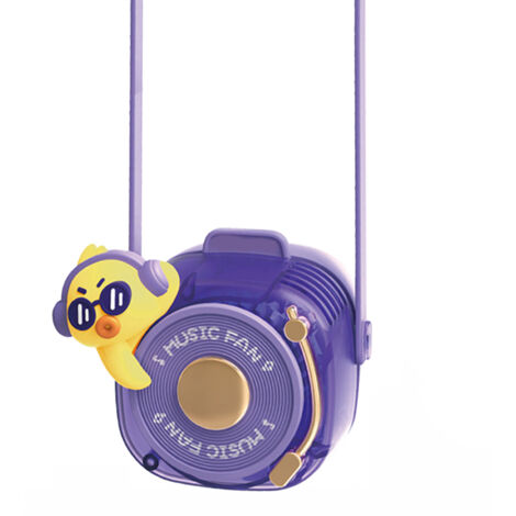 Ventilateur suspendu au cou pour enfants, ABS PC Silicone, sans lame, Rechargeable par USB, silencieux, mignon, dessin animé, collier Portable pour l'extérieur