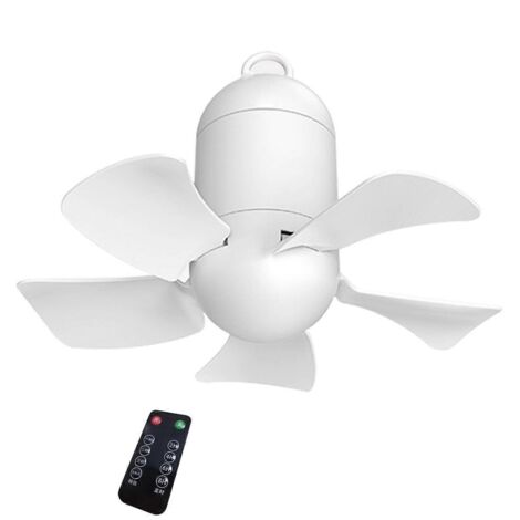Ventilateur suspendu de 3,2 m (10,6 pi) à 4 vitesses alimenté par USB pour tonnelle, ventilateur de plafond extérieur pour dortoir