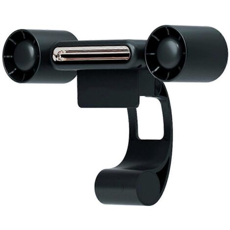 Ventilateur suspendu portable à LED avec 4 vitesses, noir